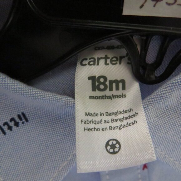 Baby Shirt, Pants w Bow Tie Red & Blue(Patriotic colors) 18mts Carters - Picture 9 of 13